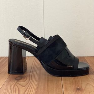 NTW black sandals with platform
